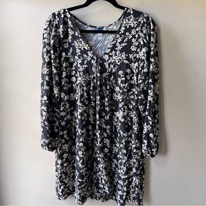 :)💙2/$40💙Old Navy Long Sleeve Floral Printed Swing Dress Size Large